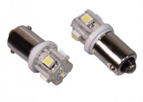 LED BA9S 1+4 SMD BIALA 12V