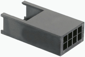 Obudowa złącza 8-pinowe -rzędowe raster: 2.54mm TE Connectivity Żeński AMPMODU MOD II Złącze jednorzędowe z mocowaniem