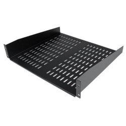 StarTech.com CABSHELFV Black Vented Universal Server Rack Cabinet Shelf