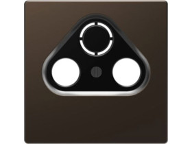 MERTEN D-LIFE Płytka czołowa gniazda RTV 3 otwory mocca metalik MTN4123-6052 SCHNEIDER ELECTRIC