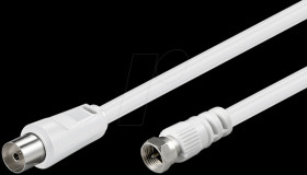 Connection cable, F-plug -&gt; IEC socket, 1.5 m