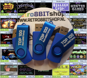 Retro8BITShop The C64 Mini Maxi Top 100 Games USB Stick 128MB