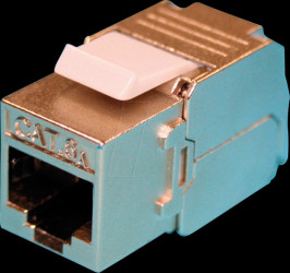 26110367 Keystone RJ45 female &gt; LSA Cat.6a, shielded, silver