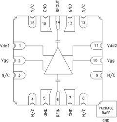 GaAs pHEMT MMIC 1 Watt Power Amplifier, 24 - 27 GHz