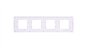 Unica Plus Ramka Poczwórna Szary Pozioma Mgu6.008.865