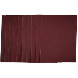 Draper 54733 1/4 Sanding Sheets, 115 x 150mm, 120 Grit (Pack of 10)