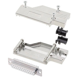 Encitech 6355-8065-13 D-Sub Receptacle set 25 Pins Solder Bucket