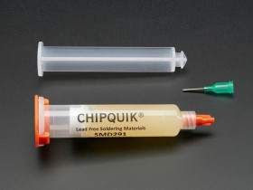 Adafruit Chip Quik Tack Flux 10cc Syringe with Plunger and Tip