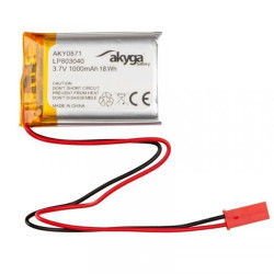 Akumulator Li-Po 3,7V 1000mAh PCM JST 2.54 2-Pin 150mm AKY0571 LP803040