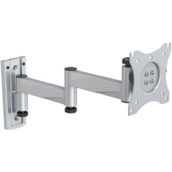 SpeaKa Professional SP-9448588 SP-WMM-202 Monitor wall mount Silver Tiltable