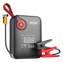Jump Starter Mini 12V 7.2AH 600A 4w1 Starter/Latarka Led/Kompresor/Powerbank AMIO 04675