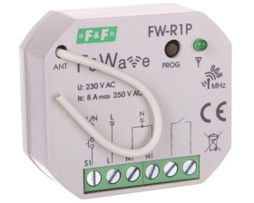 Radiowy pojedyńczy przekaźnik bistabilny - montaż P/t 85-265V AC/DC FiWave FW-R1P