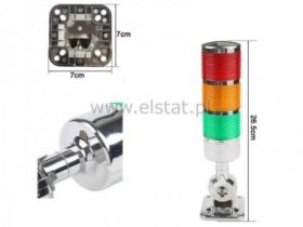 Moduł kolumny sygnalizacyjnej; RGY; dźwięk; 230V