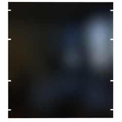 Hammond PBPA19021BK2 12U 19&quot; Rack Aluminium Blank Panel Black 483 x 3 x 533