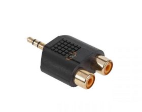 3.5 WTYK-2xGNIAZDO CINCH ROZGAŁĘŹNIK ZŁOCONY