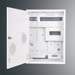 Rozdzielnica n/t licznikowa RZ 11NN P T1F i T3F + 25S PŁYTKA 577x423x135 pełne drzwi IP30 RAL9003