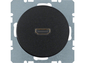 BERKER R.1/R.3 Gniazdo HDMI czarny 3315422045 HAGER
