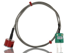 Termopara z końcówką magnetyczną K długość 1m -50°C → +250°C Wtyk miniaturowy RS PRO
