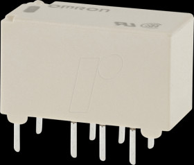 G6S-2 5DC* BY OMR Signal Relay, THD, 5 VDC, 2 A, 2 CO