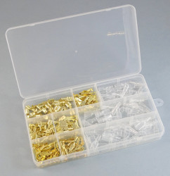 Konektor nieizolowany 2.8/4.8/6.3 z osłonkami zestaw 270szt.