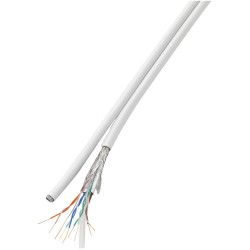 TruComponents 523093 Duplex-Network cable CAT 6 SF/UTP 8x2x0.196mm&#xB2; Wh 50m