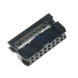 złącze IDC 2,54mm żeńskie 16p na taśmę 1,27mm