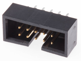 Wtyk PCB 10-pinowe raster: 2.54mm 2-rzędowe Molex Przewlekany 2.5A 250.0 V.