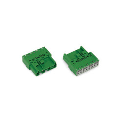 WAGO 770-1334 4 Pole 10mm Plug without Strain Relief Green