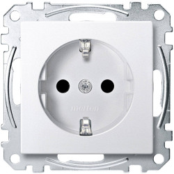 Merten MEG2300-0419 Socket Polar White Thermoplastic CEE 7/3 7/4 Compatible