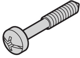 Zestaw śrub/wkrętów typ Śruba z łbem kołnierzowym Otwór krzyżowy długość 12.3mm l. elementów: 100