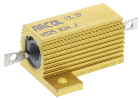 Rezystor do montażu w obudowie 240mΩ 25W ±5% Arcol ±100ppm/°C drutowy Osiowe