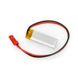 Akumulator Li-Pol Akyga 120mAh 1S 3,7V - złącze JST-BEC + gniazdo - 35x12x4mm