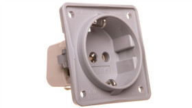 Integro Flow Gniazdo Schuko Szary Mat 0941852506