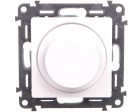 VALENA LIFE Ściemniacz obrotowy bez zacisku neutralnego biały 230V 752160