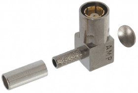 Złącze koncentryczne Montaż na kablu Męski 50Ω typ złącza Złącze SMB 0 to 4GHz Połączenie zagniatane typ kabla RG174,