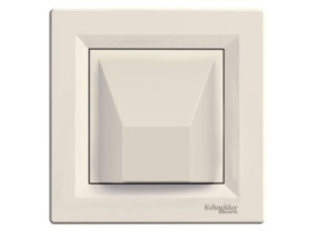 ASFORA Wypust kablowy z ramką kremowy EPH5500123 SCHNEIDER ELECTRIC