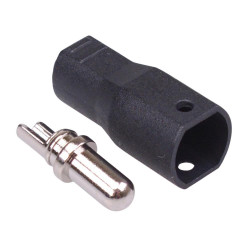 SH4.0U Male Black Gold Plated Bullet Connector 35A AMASS