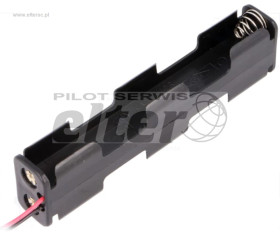 Pojemnik na baterie R6 AA 4szt z kablami