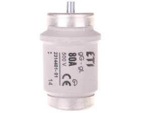 Wkładka bezpiecznikowa 80A DIV gG 500V E40 002314401