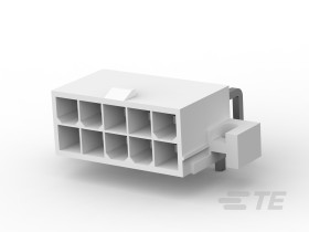 Listwa stykowa PCB 10-pinowe VAL-U-LOK raster: 4.2 mm Kąt prosty 2-rzędowe TE Connectivity Płyta60 V W osłonie