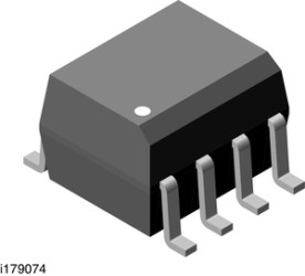 VO221AT Optocoupler, Photodarlington Output, Low Input Current, High Gain, With Base Connection