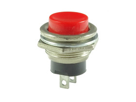 Przełącznik przyciskany PBS-26B czerwony OFF-(ON)
