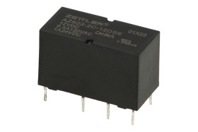 Przekaźnik; elektromagnetyczny miniaturowy; AZ822-2C-12DSE; 12V; DC; 2 styki przełączne; 0,5A; 120V AC; 1A; 24V DC; do druku (PC