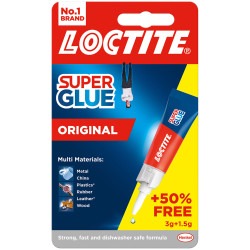 LOCTITE 2633452 Super Glue Original Tube 3g &#x2B; 50% Extra Free