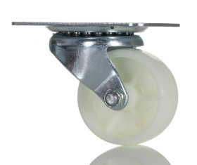 Koło samonastawne średnica kabla 63mm Płyta RS PRO 200kg wysokość całkowita 78mm