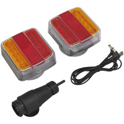 Sealey TB183LEDW 13-Pin Wireless SMD LED Trailer Light Set 2pc