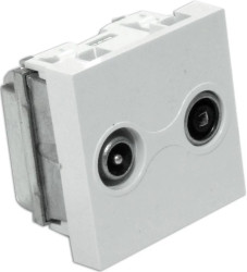 Gniazdo RTV końcowe 45x45 (gn.antenowe męskie/gn.antenowe żeńskie) EM/PFK