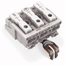 Złączka zasilająca 3-biegunowa bez stopek ze stykiem PE 294-4253 /500szt./