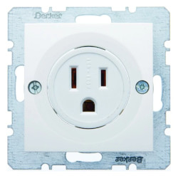 Gniazdo z uziemieniem USA/CANADa NEMA 5-15 R śnieżnobiały połysk S.1 41668989