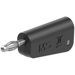 St&#xE4;ubli 641038-21 LQ-4N-30 Jack plug &#xD8;4mm blk stackable solder connection
